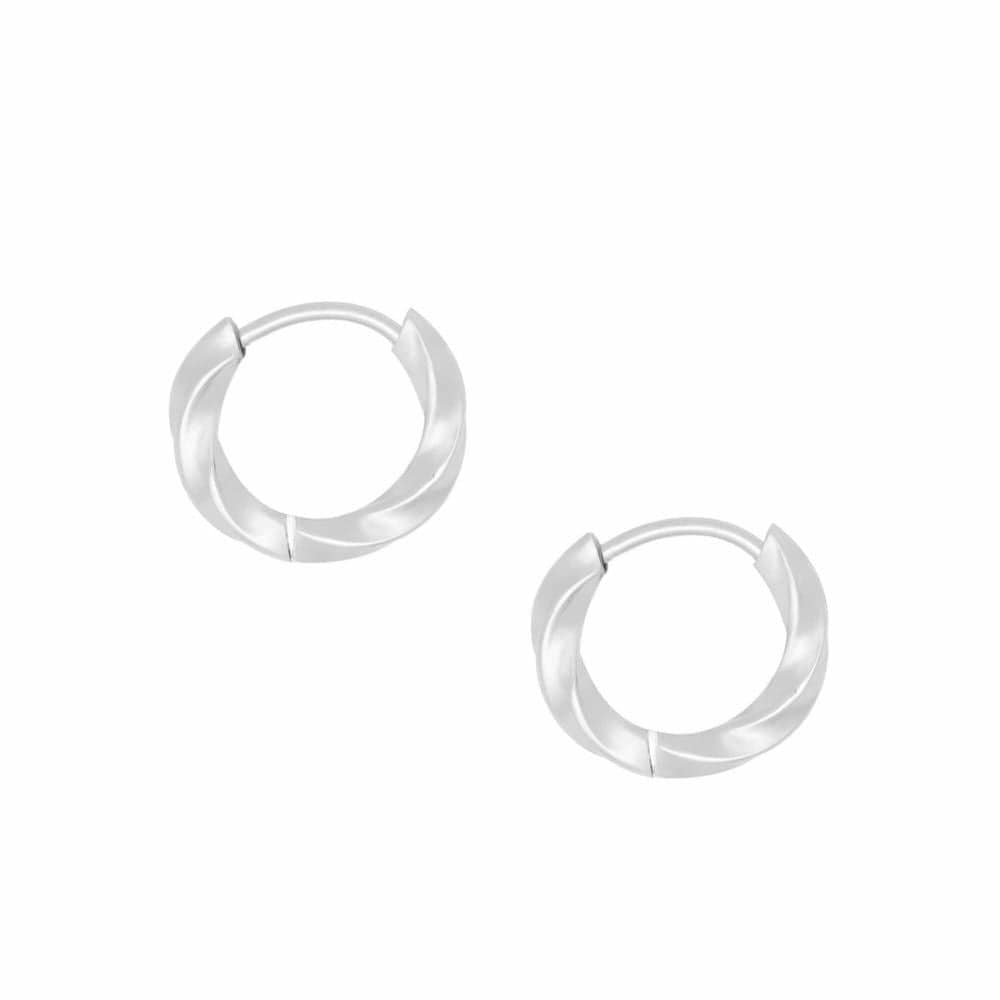Urbanti Stainless Steel Sage Hoop Earrings