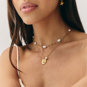 Urbanti Stainless Steel Soleil Pearl Necklace