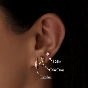 Urbanti Stainless Steel Sparkle Earring Set