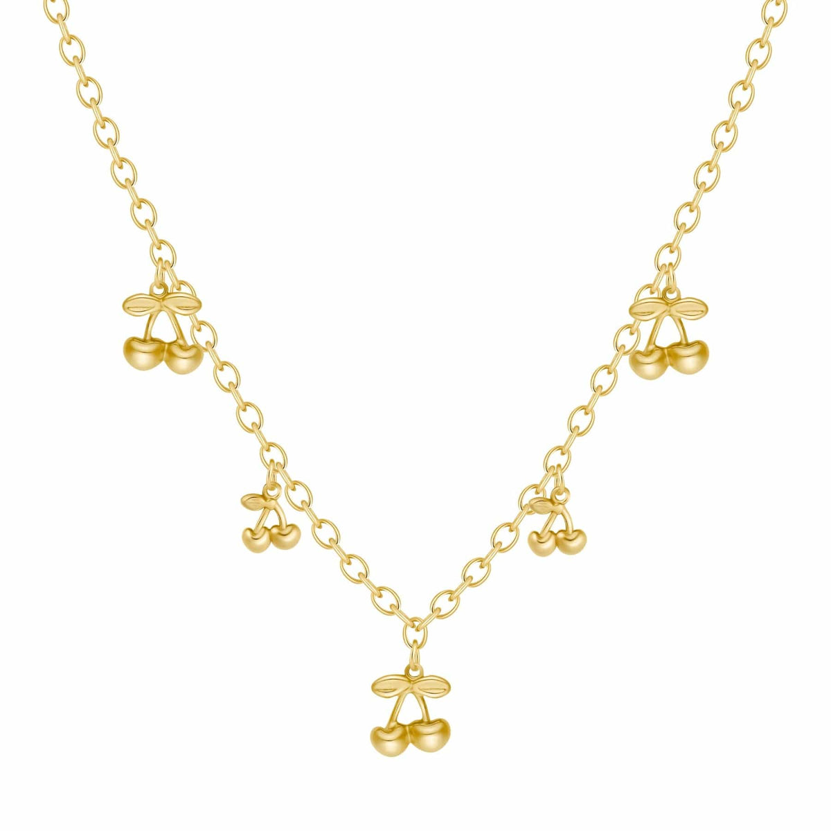 Urbanti Stainless Steel Vibrance Cherry Necklace