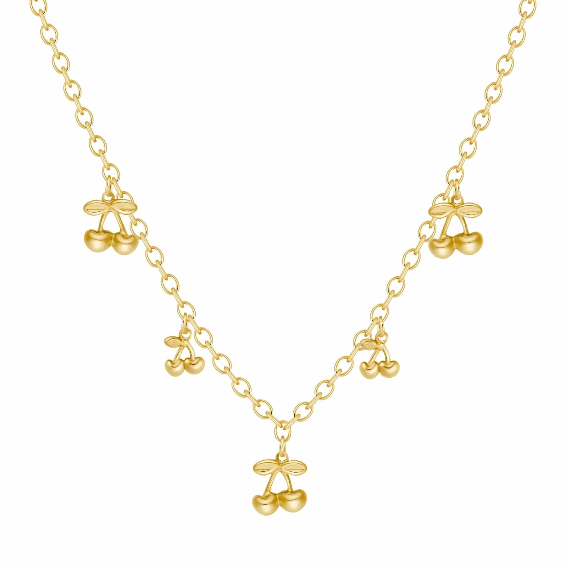 Urbanti Stainless Steel Vibrance Cherry Necklace