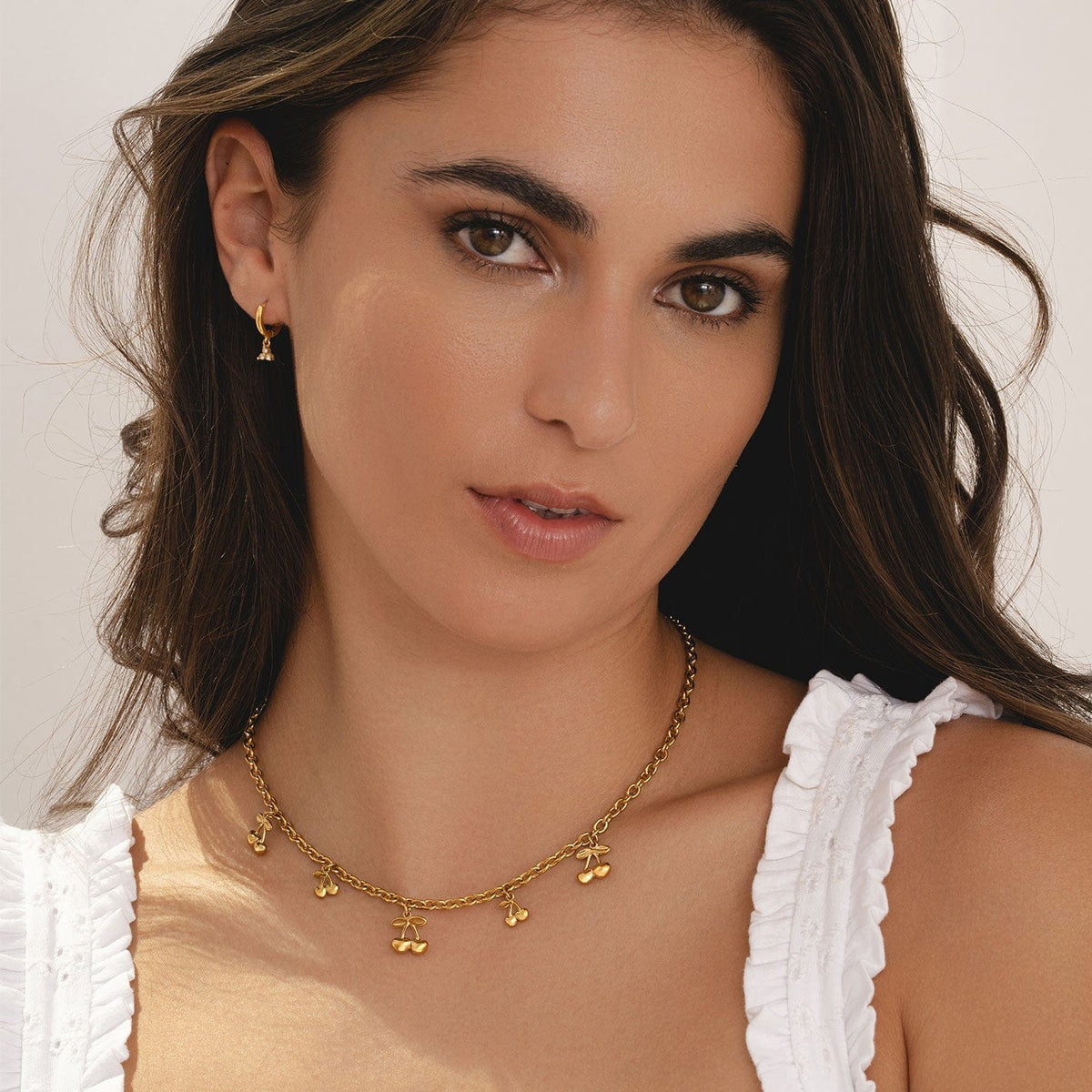 Urbanti Stainless Steel Vibrance Cherry Necklace