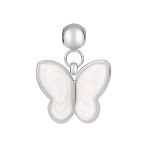 Urbanti Stainless Steel White Butterfly Charm